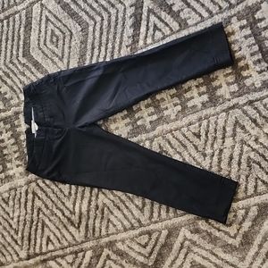 Black ankle crop dress pants